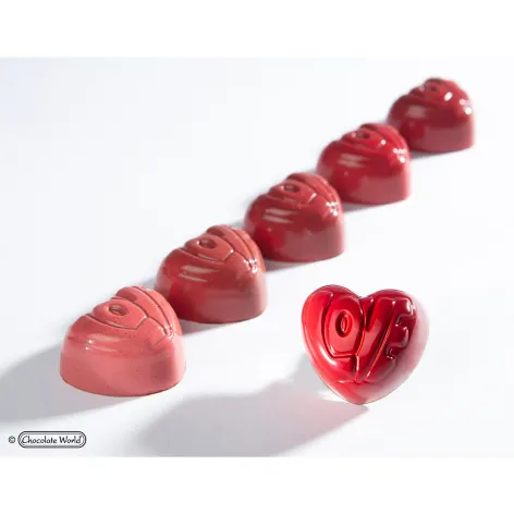 Chocolate Mould; Heart Love - each